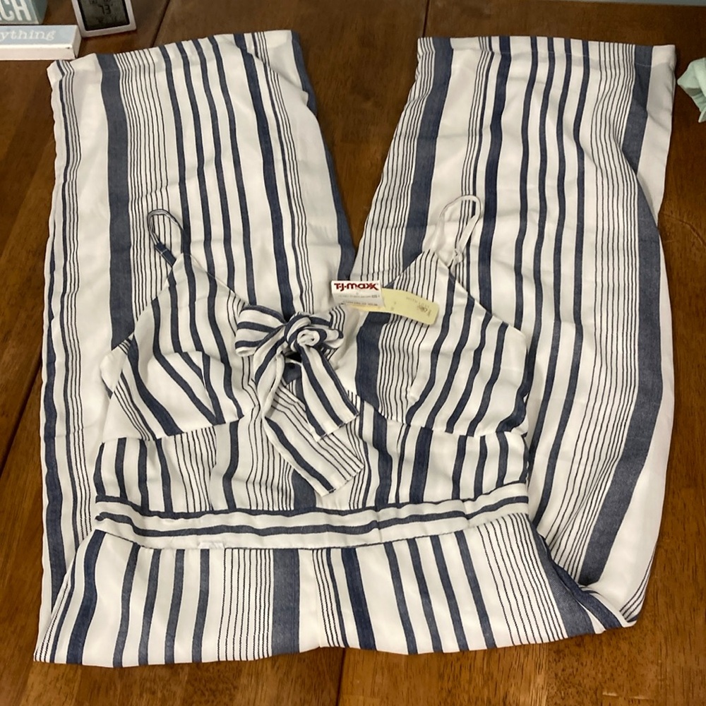 Japna Blue & White Jumpsuit